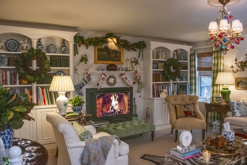 Jeff West layers holiday decor with collections to create a comfortable atmosphere for the season.